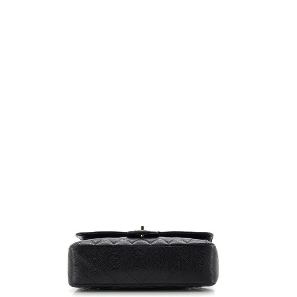 Chanel Classic Double Flap Bag Quilted Caviar Medium Black - Picture 5 of 8